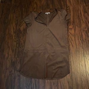 Chocolate brown t-shirt dress